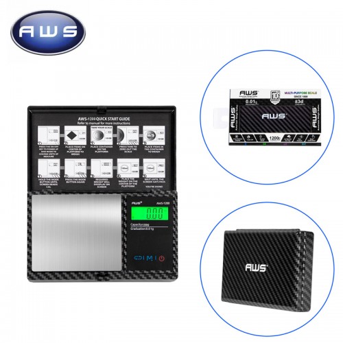 AWS DIGITAL POCKET SCALE AWS 1200-CF X 0.1GM